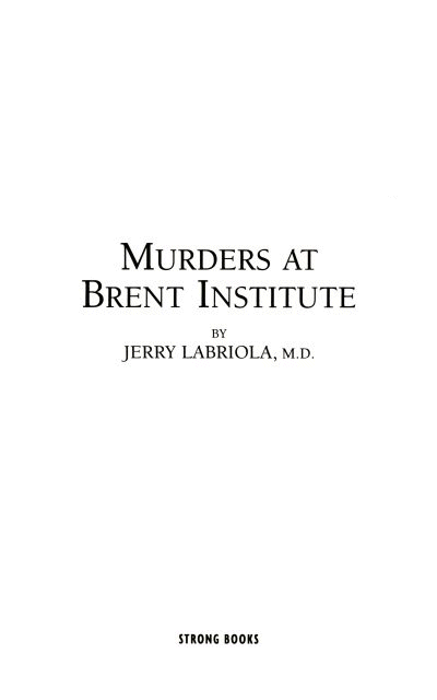 Murders at Brent Institute